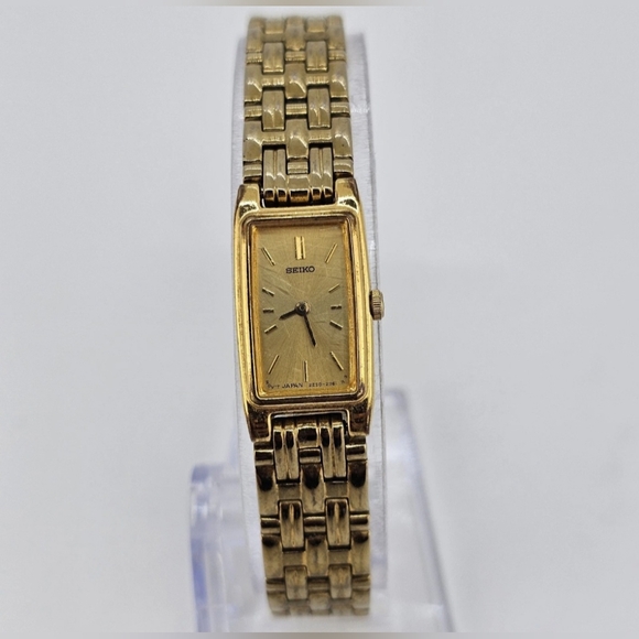 Vintage SEIKO Gold Dial Quartz Watch For Women